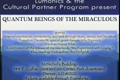 Gravity featuring Quantum Beings of the Miraculous, Transition Theater, Darshan Dance Tribe and Rex Finfgeld