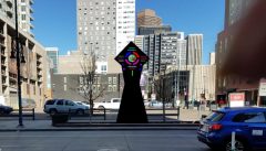 Marc Billard Design of an Outdoor Light Sculpture, based on a light sculpture by Mel Tanner