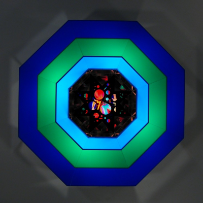 Hexagon-shaped Lumonics light sculpture